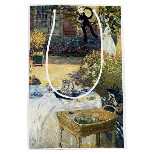 Bolsa De Regalo Mediana El almuerzo Claude Monet (Anverso)