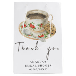 Bolsa De Regalo Mediana El amor está preparando La taza de café Ducha de n