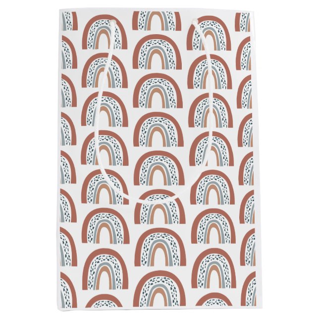 Bolsa De Regalo Mediana El arcoiris neutral del boho moderno (Anverso)