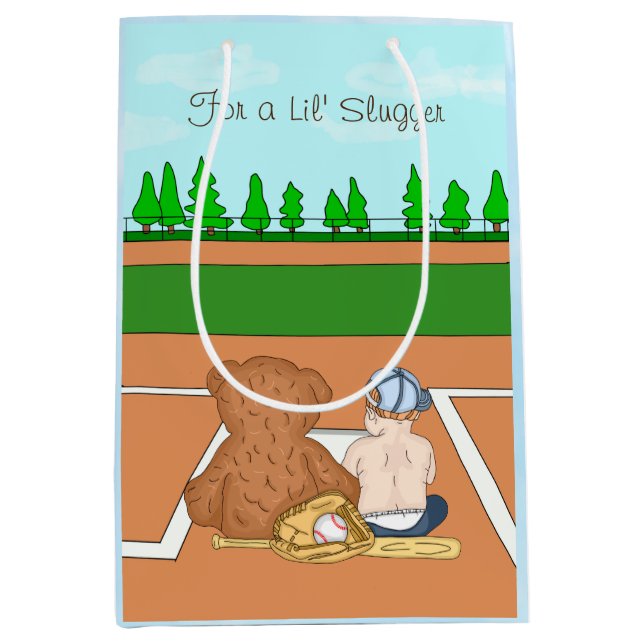 Bolsa De Regalo Mediana El beisbol infantil de Lil'Slugger (Anverso)