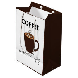 Bolsa De Regalo Mediana El café me hace feliz