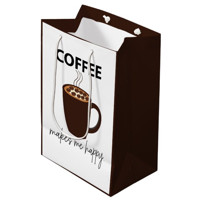 Bolsa De Regalo Mediana El café me hace feliz