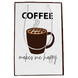Bolsa De Regalo Mediana El café me hace feliz