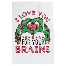 Bolsa De Regalo Mediana El día de San Valentín zombi Divertido Te Ama Por