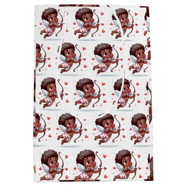 Bolsa De Regalo Mediana El encanto de Cupido es mi San Valentín (Anverso)