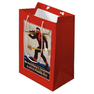Bolsa De Regalo Mediana El esquí de Loden viste el poster del anuncio del