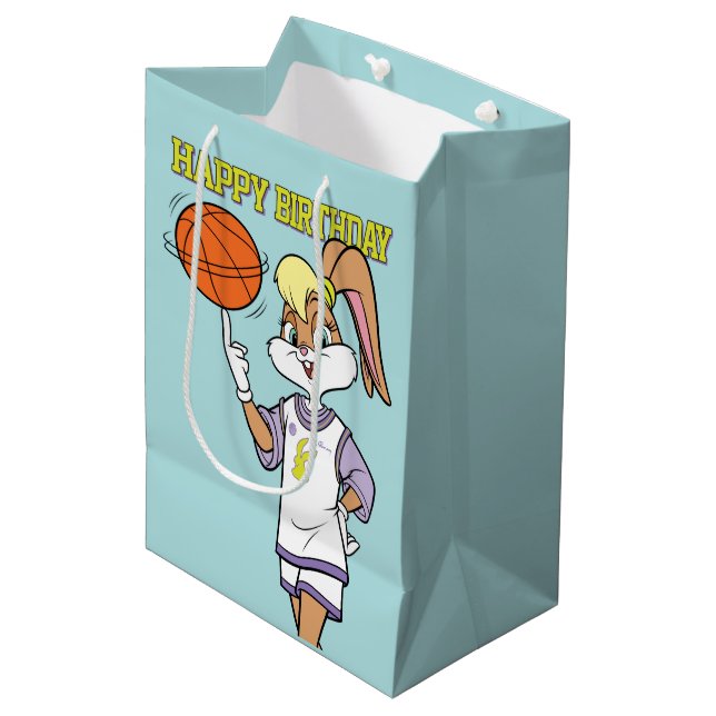 Bolsa De Regalo Mediana El giro de baloncesto de Lola (Angulo Anverso)