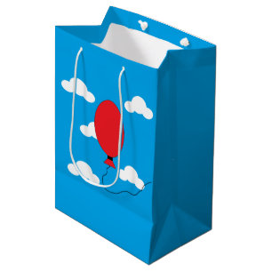 Bolsa De Regalo Mediana El globo rojo en ascenso