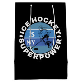 Bolsa De Regalo Mediana El Hockey Sobre Hielo Es Mi Superpotencia