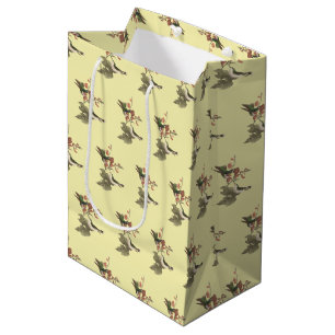 Bolsa De Regalo Mediana El Hummingbird de garganta roja o gélida