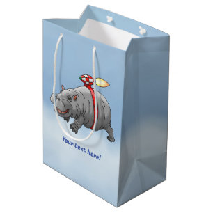 Bolsa De Regalo Mediana El maravilloso hipopótamo cohete