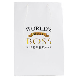 Bolsa De Regalo Mediana El mejor jefe del mundo