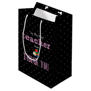 Bolsa De Regalo Mediana el mejor profesor, gracias