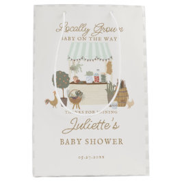 Bolsa De Regalo Mediana El mercado de granjeros verdes cultiva localmente 