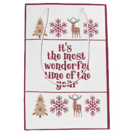 Bolsa De Regalo Mediana El momento más maravilloso en la nieve de Woodland