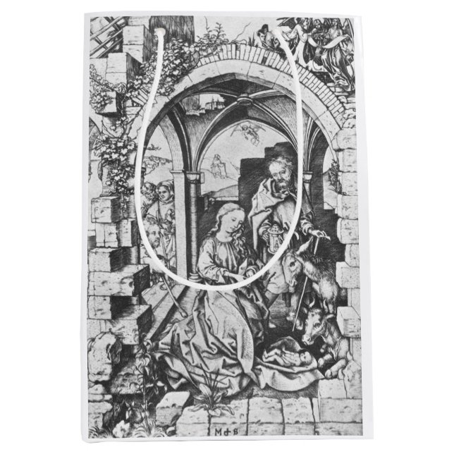 Bolsa De Regalo Mediana El nacimiento de Jesús (por Martin Schongauer) (Anverso)
