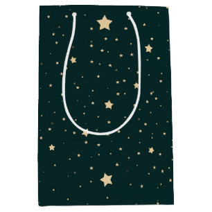 Bolsa De Regalo Mediana El Oro Panza Sobre El Verde