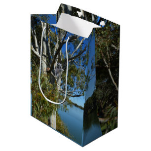Bolsa De Regalo Mediana El Oso De Koala Dormía En El Árbol De Goma,