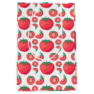 Bolsa De Regalo Mediana El patrón de tomate rojo es tan gracioso