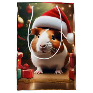 Bolsa De Regalo Mediana "El pequeño ayudante de Santa: El conejillo de ind