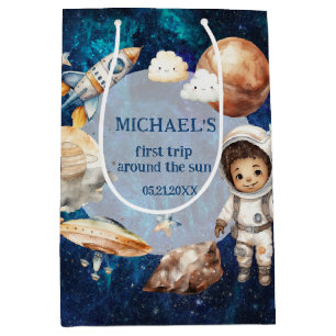 Bolsa De Regalo Mediana El primer viaje del espacio astronauta alrededor d
