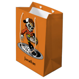 Bolsa De Regalo Mediana El regalo de encargo del nombre y del color del