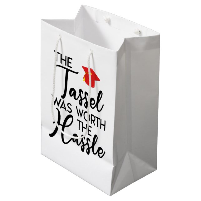 Bolsa De Regalo Mediana El Tassel Valía La Fiesta De Graduación De Los Dia (Angulo Anverso)