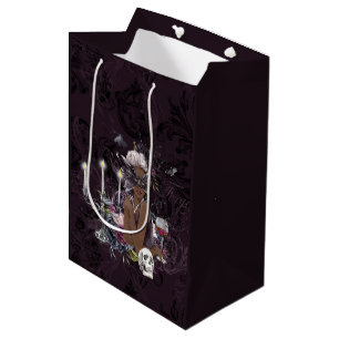 Bolsa De Regalo Mediana El vampiro Moody Gothic Vampy Glam piel oscura