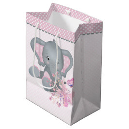 Bolsa De Regalo Mediana Elefante cutáneo de acuarela