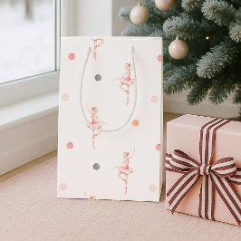 Bolsa De Regalo Mediana Elegant Ballerina Christmas 