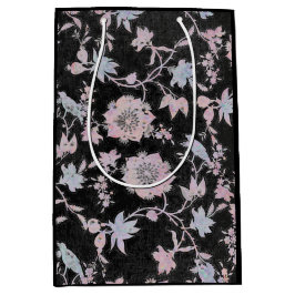 Bolsa De Regalo Mediana Elegant black, pink and blue, watercolours