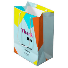 Bolsa De Regalo Mediana Elegante Agradecimiento Colorido