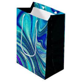 Bolsa De Regalo Mediana Elegante Aquamarine Paua Rainbow Shell inspirado