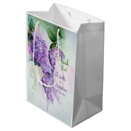 Bolsa De Regalo Mediana Elegante Boda de Flores Lilac