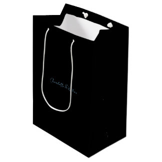 Bolsa De Regalo Mediana Elegante Bolso de Boda Negro Micro
