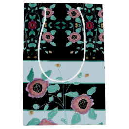 Bolsa De Regalo Mediana Elegante con estampado floral