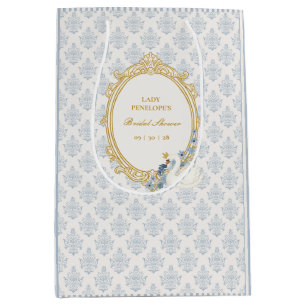 Bolsa De Regalo Mediana Elegante Desayuno Nupcial de la Era Regencia en Az