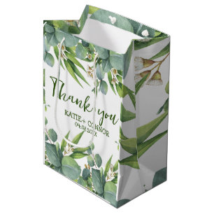Bolsa De Regalo Mediana Elegante Eucalyptus Greenery Favor Gracias