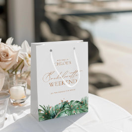 Bolsa De Regalo Mediana Elegante fin de semana de soltera tropical