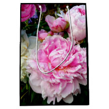 Elegante foto de jardín florido de peonia blanca r