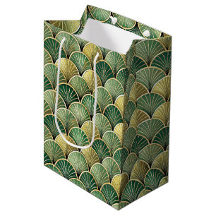 Bolsa De Regalo Mediana Elegante patrón de azulejos Art Deco