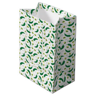 Bolsa De Regalo Mediana Elegante patrón verde de Chile