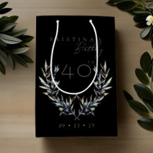 Elegante rama de acuarela de oliva CUALQUIER cumpl