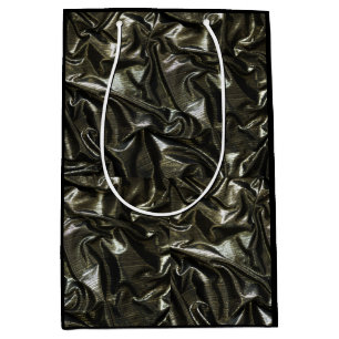 Bolsa De Regalo Mediana Elegante satén negro