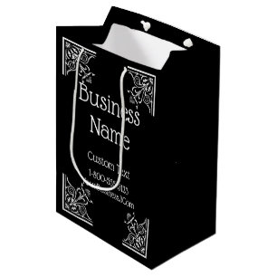 Bolsa De Regalo Mediana Elegante y con estilo vintage para negocios 