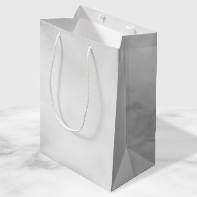 Bolsa De Regalo Mediana Elegante y elegante patrón de mármol blanco (Subido por el creador)