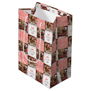 Bolsa De Regalo Mediana Elegantes Navidades de fotografía tradicionales de