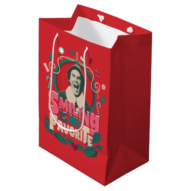 Bolsa De Regalo Mediana Elf - Sonreír es mi favorito (Angulo Anverso)