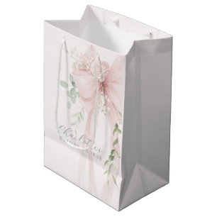 Bolsa De Regalo Mediana Ella está haciendo un nudo Bow Bridal Shower