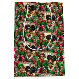 Bolsa De Regalo Mediana Elves Comer Goodies